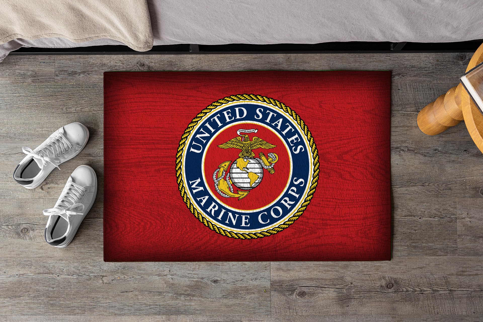 USMC アメリカ海兵隊　シンボル　ロゴ　レトロ　ラグ　カバー　172×114 Amazon.com: 7.62 Design USMC Logo 20